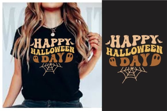 Download Happy Halloween Day Retro T-Shirt Design - Happy halloween day Collection