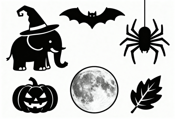 Download Cute Halloween Elements Clipart Bundle - Halloween elements clipart Collection