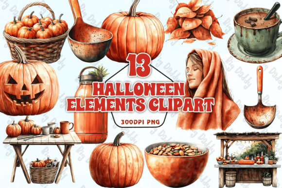 Download Halloween Elements Clipart PNG - Halloween elements clipart Collection